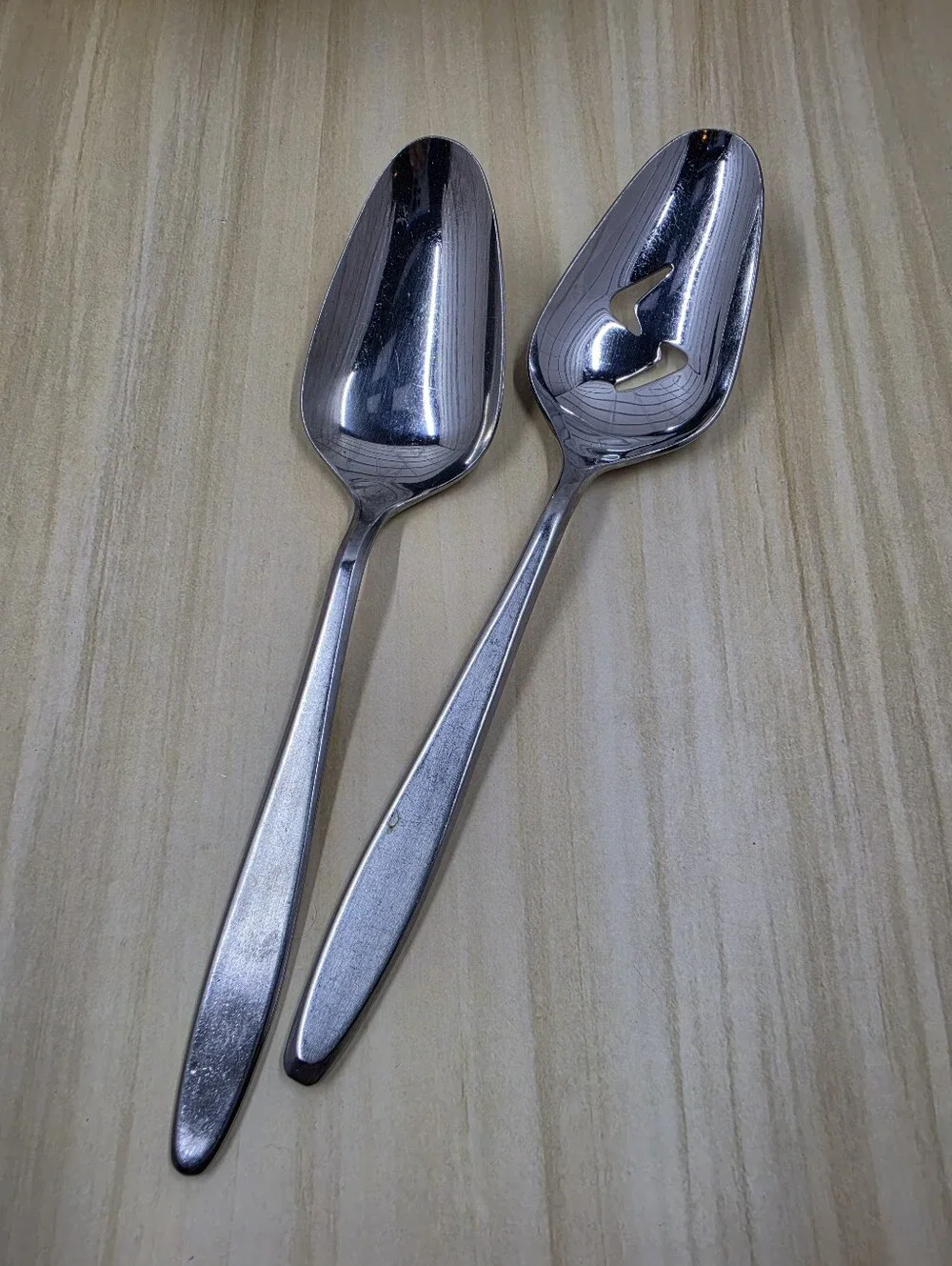 Embassy Classic Rhineland Serving Spoons Stainless Steel Japan Vintage Flatware